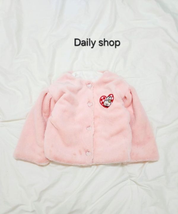 DAILY SHOP 兔子毛毛外套 
