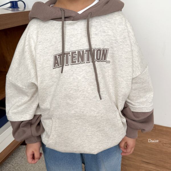 DSAINT Attention拚色帽T 