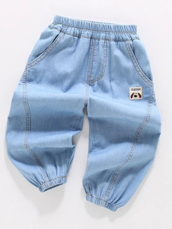 小狗標籤牛仔褲 