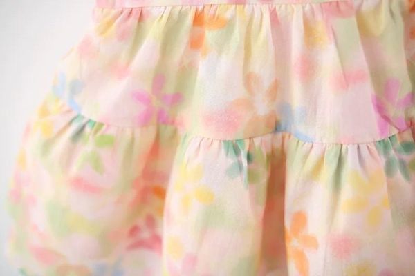 暈染小花櫻桃洋裝 