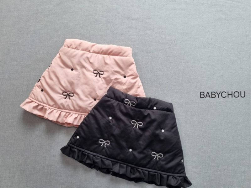 BABYCHOU蝴蝶結短裙 