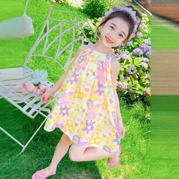 碎花渡假風A字裙 