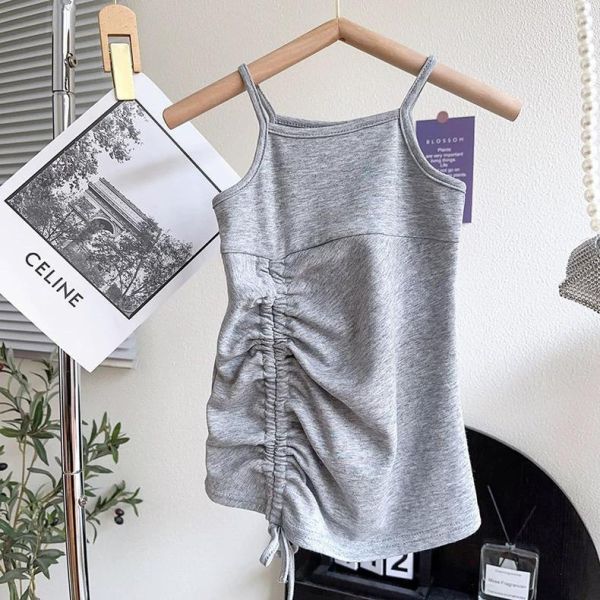 抽繩兩件式背心裙 