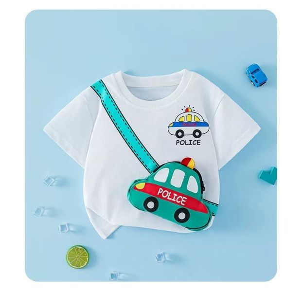 純棉立體交通工具短T 