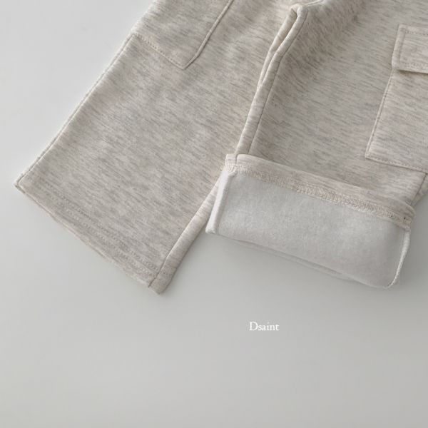 DSAINT 棉質微刷毛工裝褲 