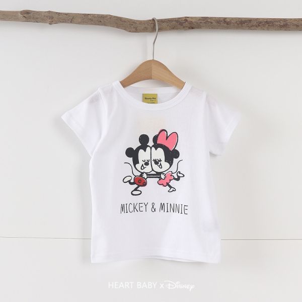 HEART BABY 迪士尼情侶Q版短T 