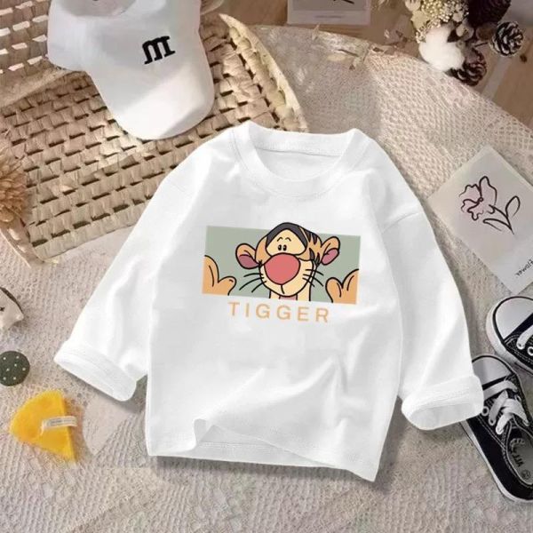 純棉卡通長袖薄T 