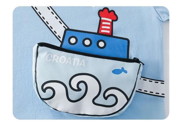 純棉立體交通工具短T 