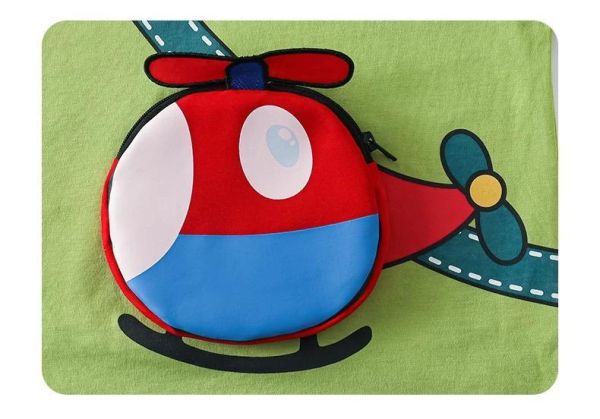 純棉立體交通工具短T 