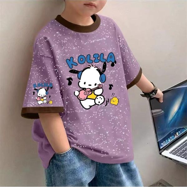 純棉音樂小狗短袖T 