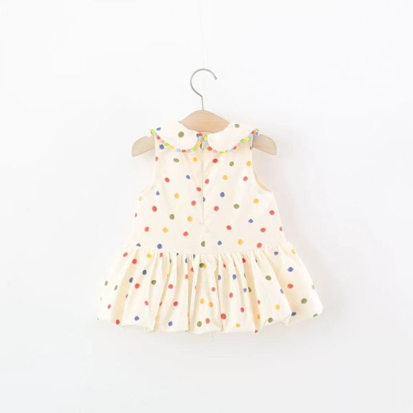 彩虹點點花苞洋裝 