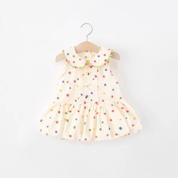 彩虹點點花苞洋裝 