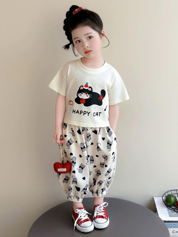 Happy CAT小露背套裝 