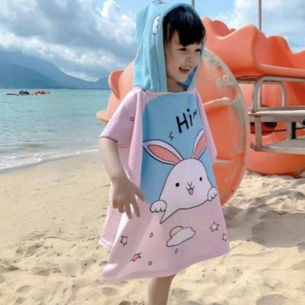 連帽浴巾衣 