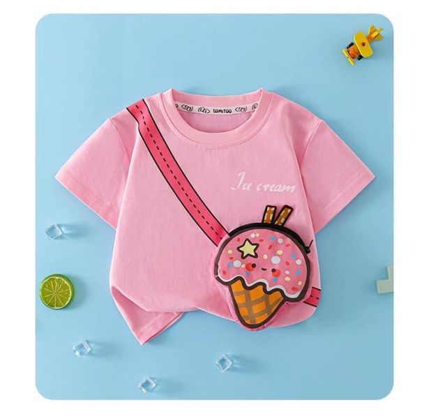 純棉繽紛小包食物短T 