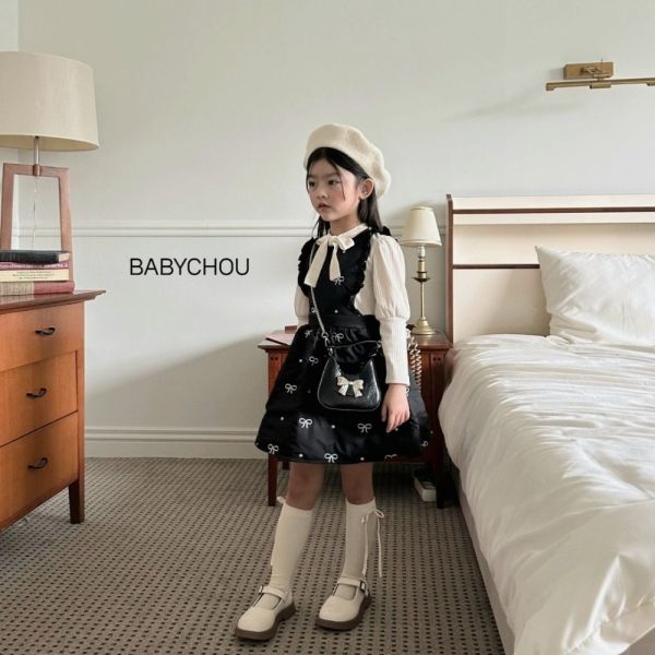 BABYCHOU蝴蝶結連身裙 