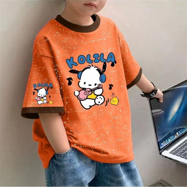 純棉音樂小狗短袖T 