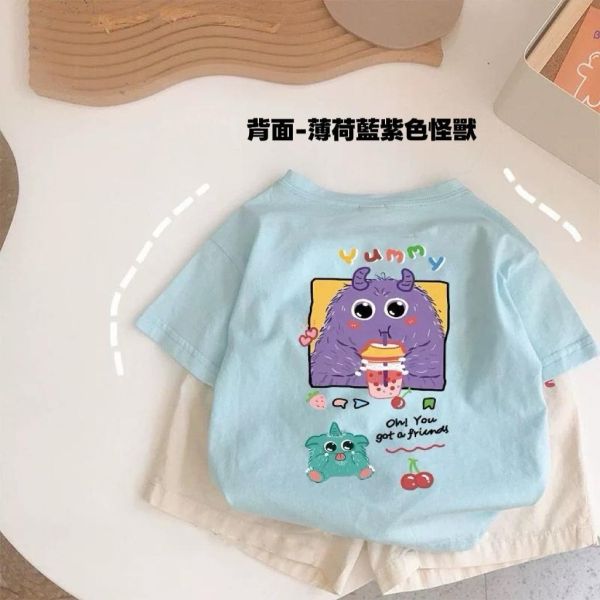 純棉雙面小怪獸短T 