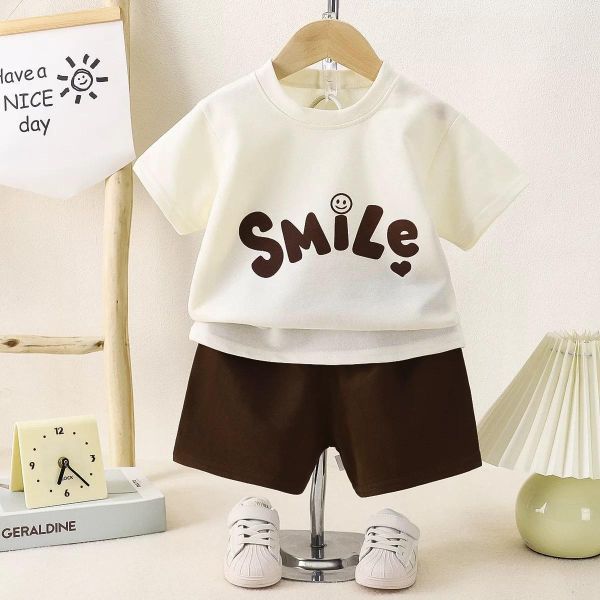 韓版YA笑臉休閒套裝 