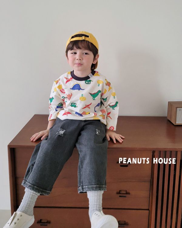 PEANUTS 恐龍車子上衣 