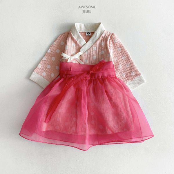 可愛韓服洋裝 