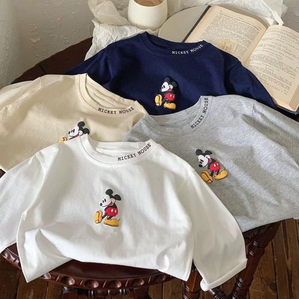 純棉米奇长袖T恤 