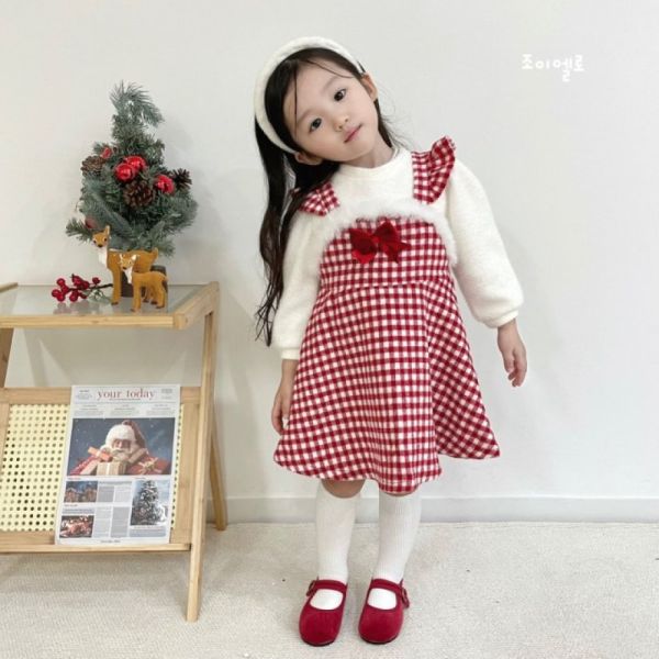 gioiello 雪花格紋洋裝 