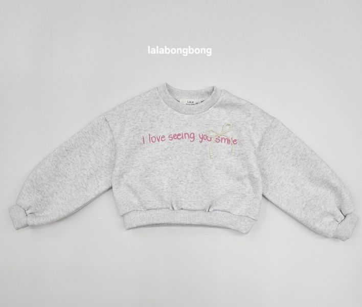 LALA BONGBONG珍珠絲帶上衣 