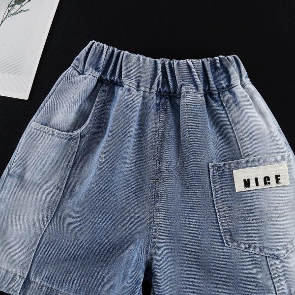 漸層口袋短袖套裝 