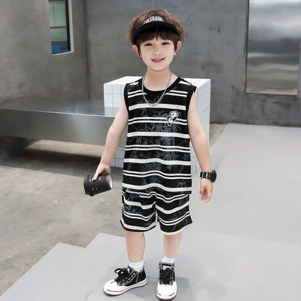 竹葉熊貓背心套裝 