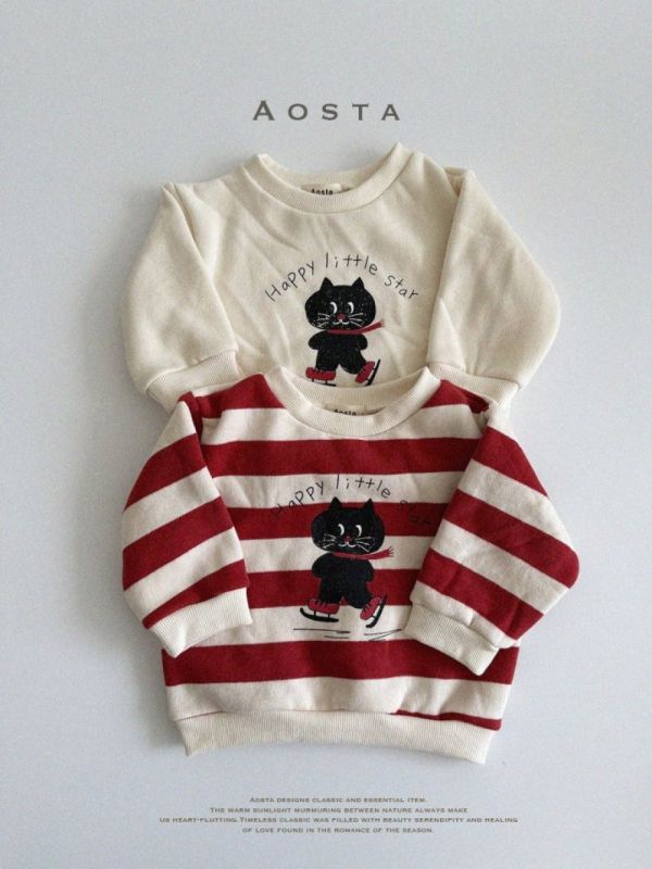 AOSTA 溜冰貓咪上衣 