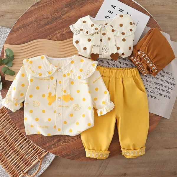 小狗點點襯衫套裝 