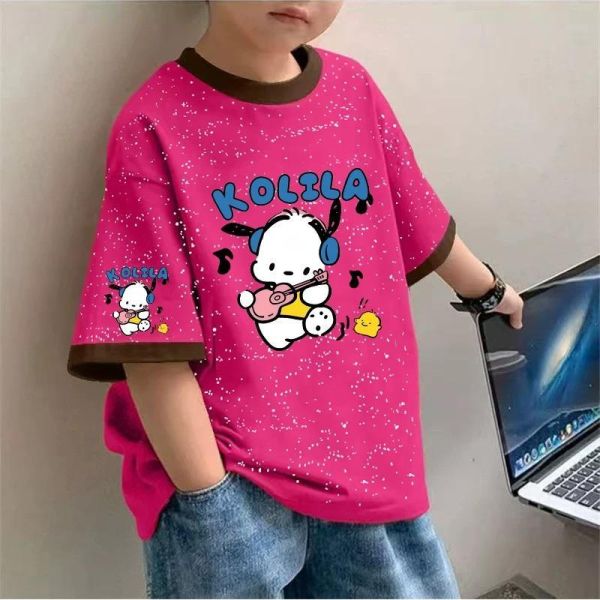 純棉音樂小狗短袖T 