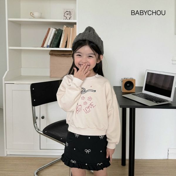 BABYCHOU蝴蝶結短裙 