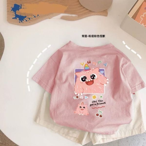 純棉雙面小怪獸短T 
