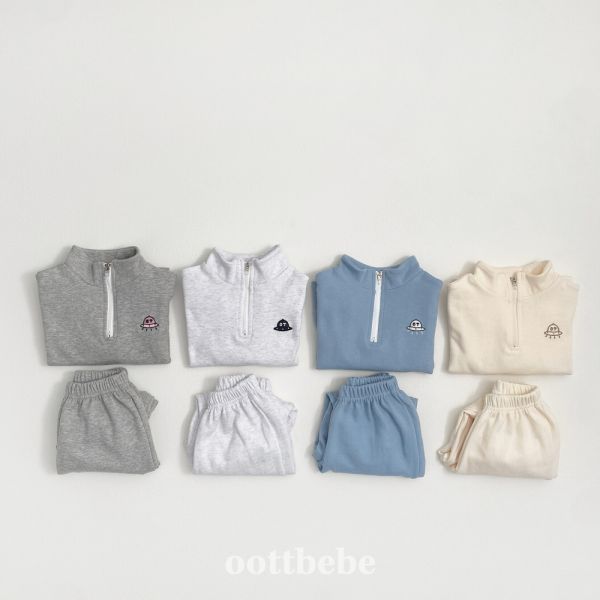 oott bebe UFO拉鍊套裝 