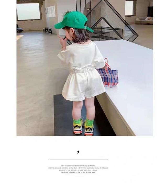 甜美巧克力兩件式褲裙套裝 