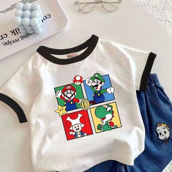 純棉馬力歐好朋友短袖T 