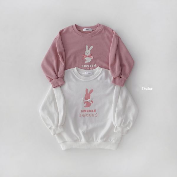 DSAINT  蝴蝶結兔子長T 