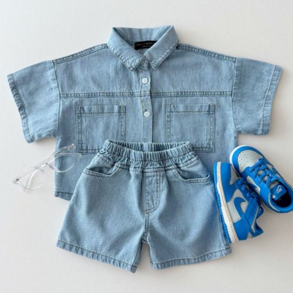 Daily bebe  帥氣牛仔套裝 
