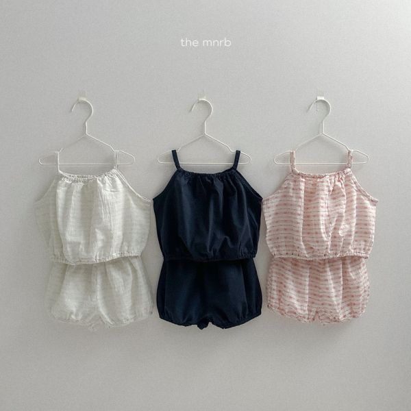 MINI ROBE 棉麻挖肩套裝 