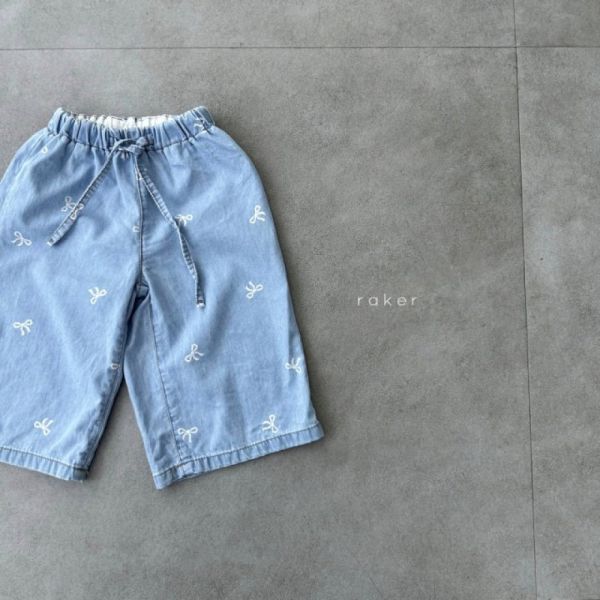 RAKER 蝴蝶結牛仔褲 