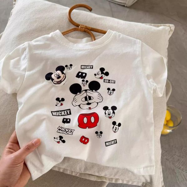 純棉立體米奇短T 