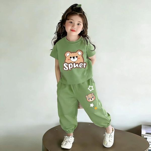 純棉小熊休閒套裝 