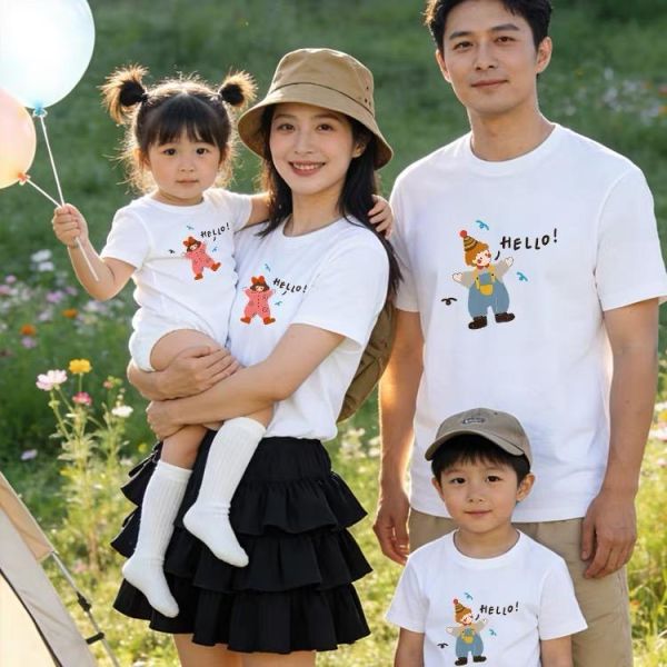 純棉歡樂一家人親子裝 