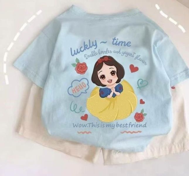 純棉雙面白雪公主短T 
