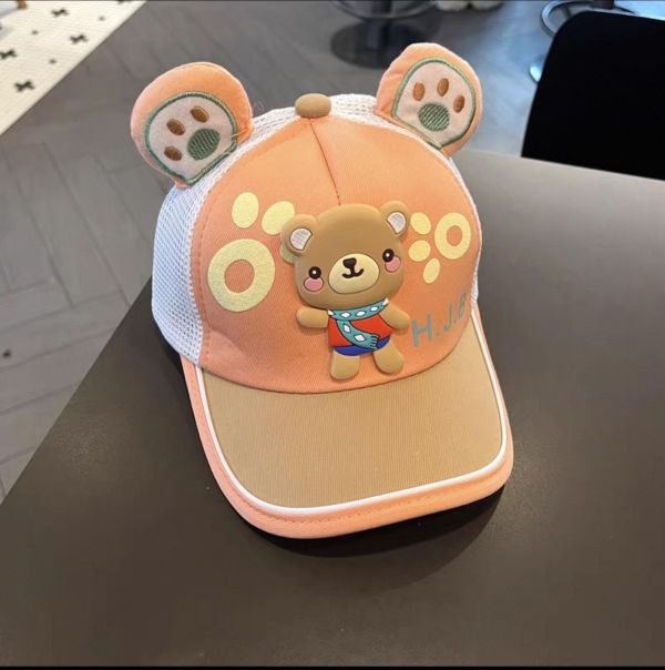 小熊透氣網帽 