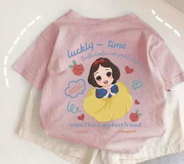 純棉雙面白雪公主短T 