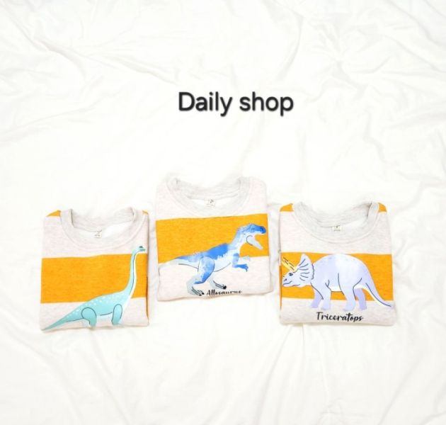 DAILY SHOP 微絨恐龍上衣 