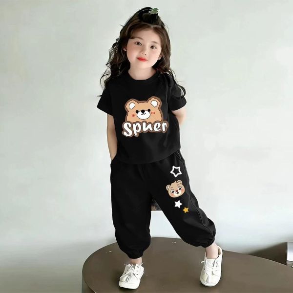 純棉小熊休閒套裝 